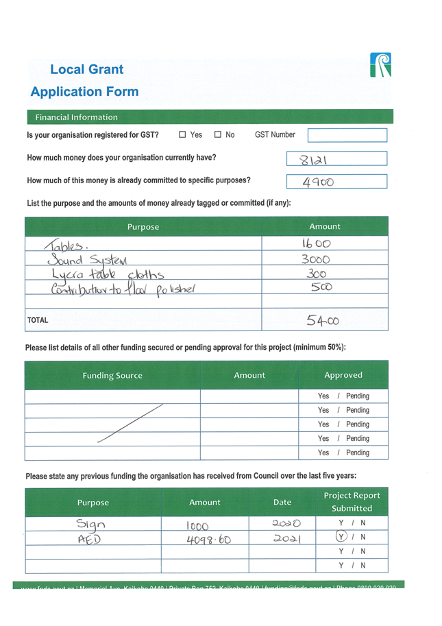 A green and white application form

Description automatically generated