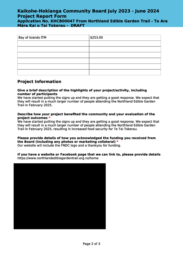 A black and white project information

Description automatically generated