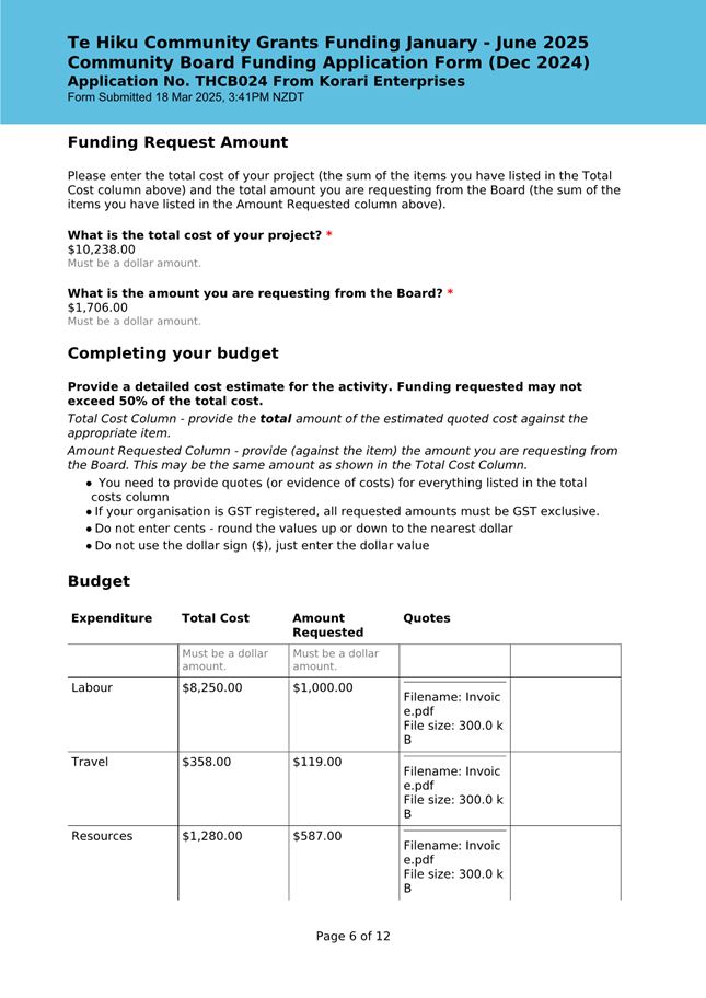 A document with text and a list of costs

AI-generated content may be incorrect.