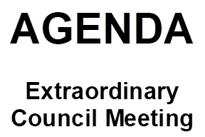 AGENDA

Extraordinary Council Meeting

