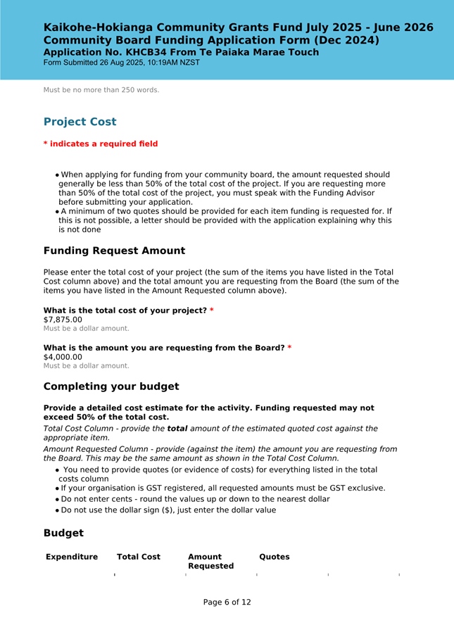 A project cost statement with text

AI-generated content may be incorrect.